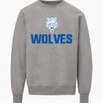 Boone Grove Wolves <span class="pdp-name-mascot">Boone Grove Wolves</span> MV Sport Men's Pro-Weave Crewneck Front Thumbnail