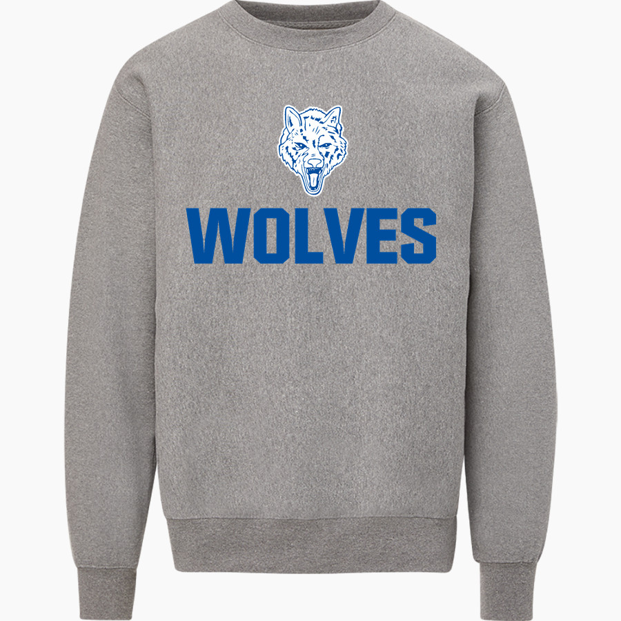 Boone Grove Wolves <span class="pdp-name-mascot">Boone Grove Wolves</span> MV Sport Men's Pro-Weave Crewneck