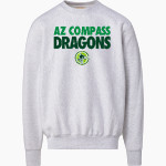 AZ Compass DRAGONS <span class="pdp-name-mascot">Compass Prep DRAGONS</span> MV Sport Men's Pro-Weave Crewneck Front Thumbnail