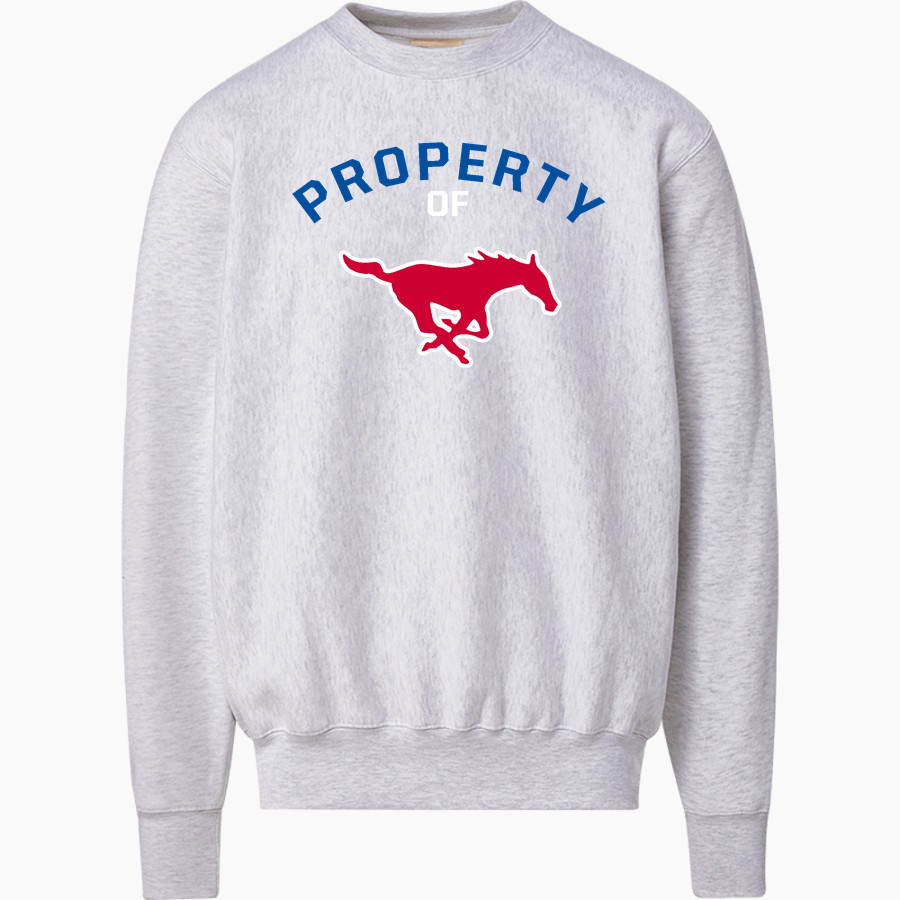 ARKOMA HIGH SCHOOL MUSTANGS <span class="pdp-name-mascot">ARKOMA MUSTANGS</span> MV Sport Men's Pro-Weave Crewneck