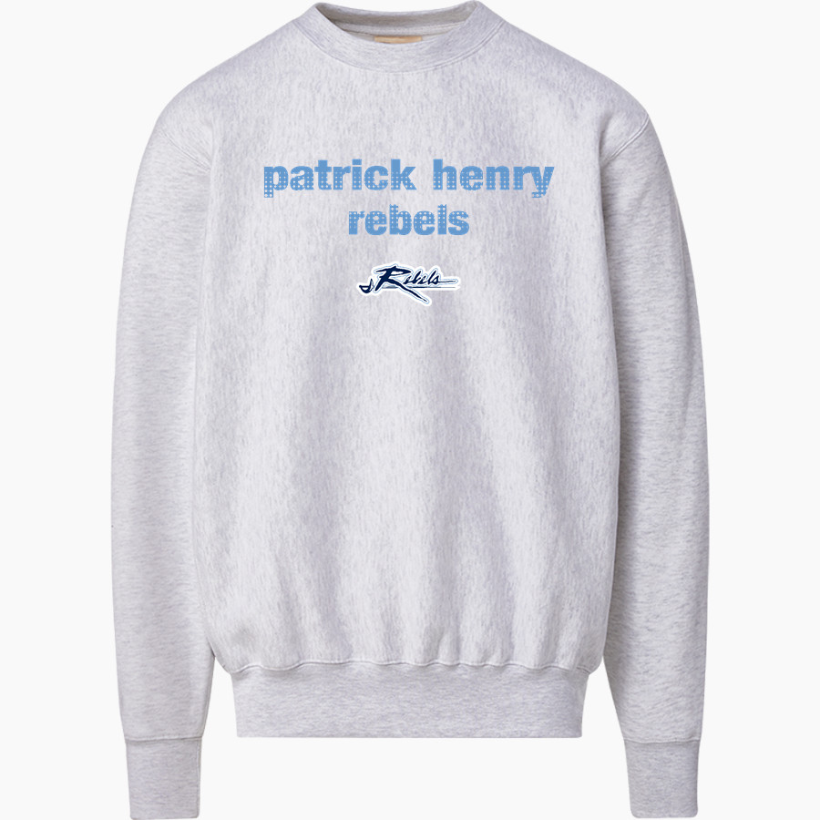 PATRICK HENRY HIGH SCHOOL REBELS <span class="pdp-name-mascot">PATRICK HENRY REBELS</span> MV Sport Men's Pro-Weave Crewneck
