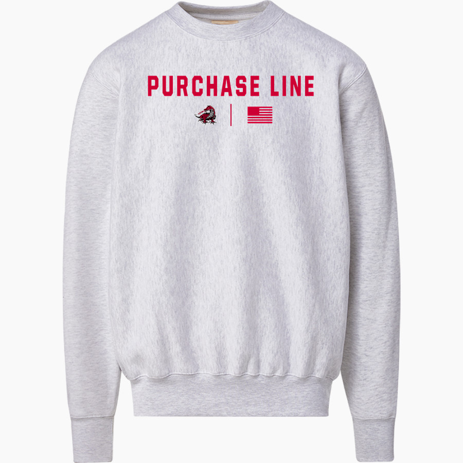 PURCHASE LINE HIGH SCHOOL RED DRAGONS <span class="pdp-name-mascot">PURCHASE LINE RED DRAGONS</span> MV Sport Men's Pro-Weave Crewneck