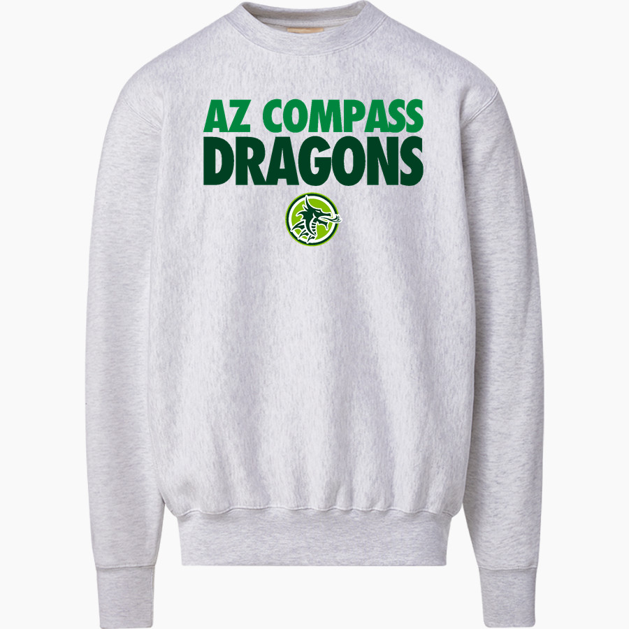 AZ Compass DRAGONS <span class="pdp-name-mascot">Compass Prep DRAGONS</span> MV Sport Men's Pro-Weave Crewneck