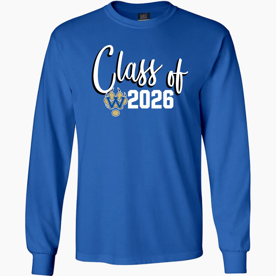 WAUKESHA WEST HIGH SCHOOL WOLVERINES <span class="pdp-name-mascot">WAUKESHA WEST WOLVERINES</span> MV Sport Men's Classic Long Sleeve Tee