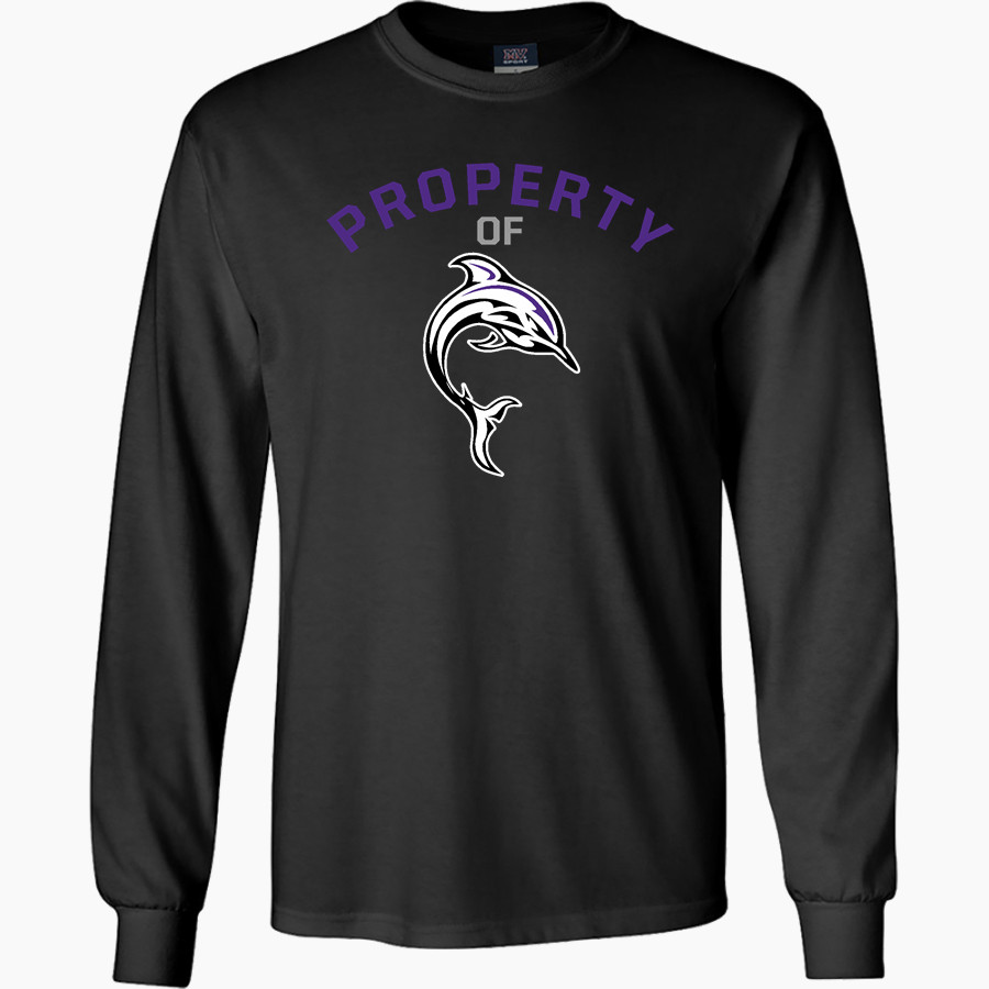 Bergman Dolphins <span class="pdp-name-mascot">Frank V. Bergman Elementary Dolphins</span> MV Sport Men's Classic Long Sleeve Tee