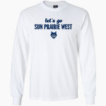 Sun Prairie West Wolves <span class="pdp-name-mascot">Sun Prairie West High School Wolves</span> MV Sport Men's Classic Long Sleeve Tee Front Thumbnail
