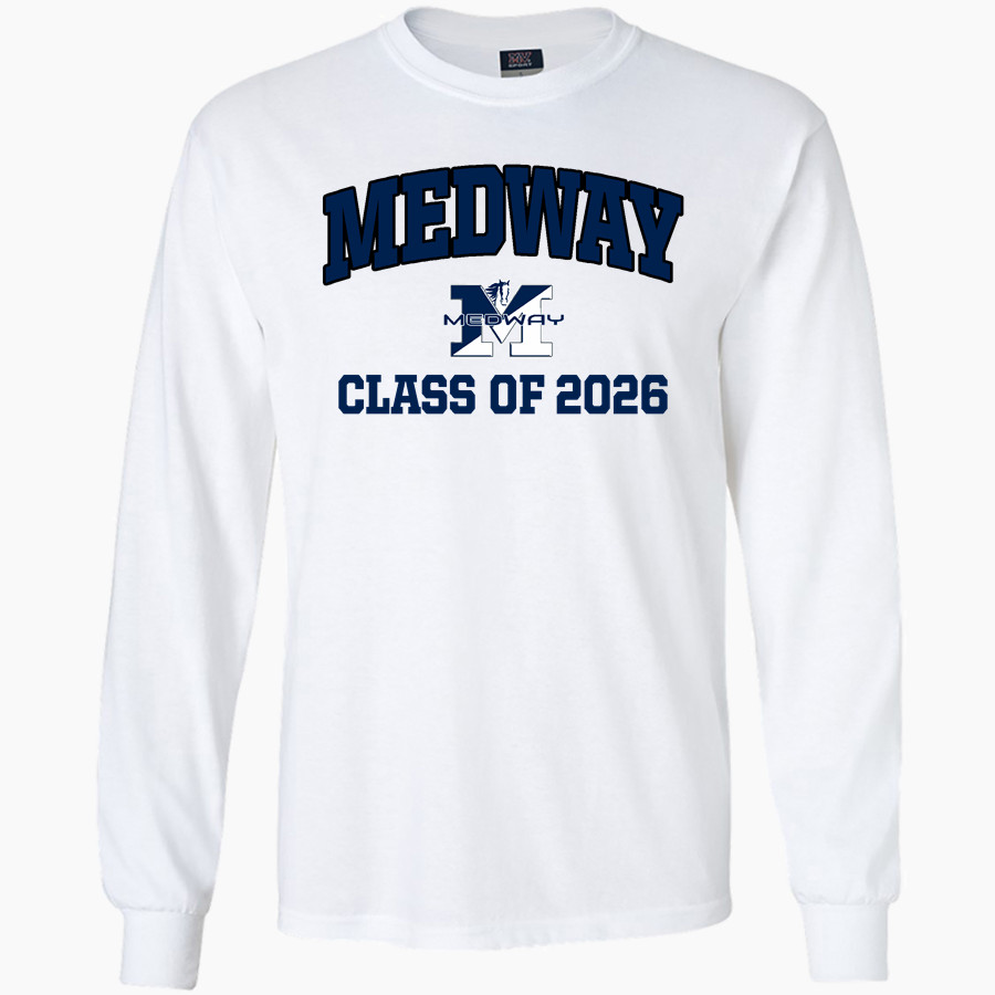 MEDWAY HIGH SCHOOL MUSTANGS <span class="pdp-name-mascot">MEDWAY MUSTANGS</span> MV Sport Men's Classic Long Sleeve Tee