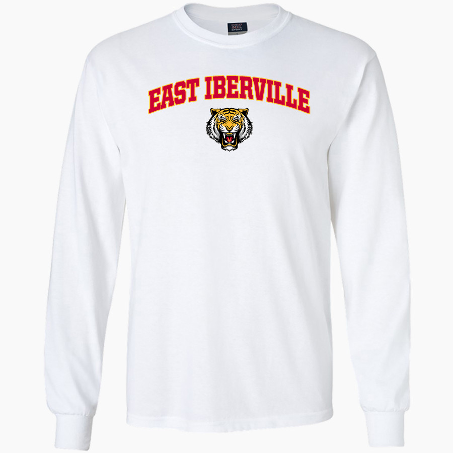 EAST IBERVILLE HIGH SCHOOL TIGERS <span class="pdp-name-mascot">EAST IBERVILLE TIGERS</span> MV Sport Men's Classic Long Sleeve Tee