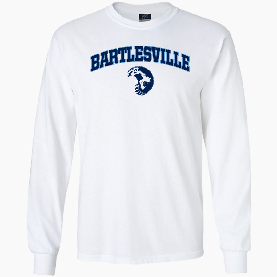 BARTLESVILLE HIGH SCHOOL BRUINS <span class="pdp-name-mascot">BARTLESVILLE BRUINS</span> MV Sport Men's Classic Long Sleeve Tee