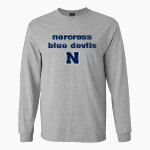 NORCROSS HIGH SCHOOL BLUE DEVILS MV Sport Men's Classic Long Sleeve Tee Front Thumbnail