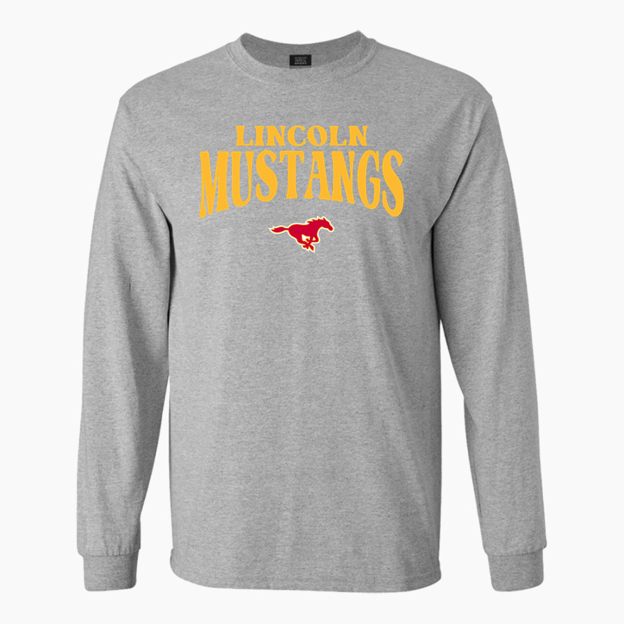 Lincoln Mustangs <span class="pdp-name-mascot">Lincoln Mustangs</span> MV Sport Men's Classic Long Sleeve Tee