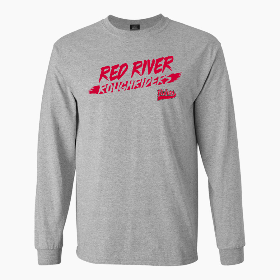 RED RIVER HIGH SCHOOL ROUGHRIDERS <span class="pdp-name-mascot">RED RIVER ROUGHRIDERS</span> MV Sport Men's Classic Long Sleeve Tee