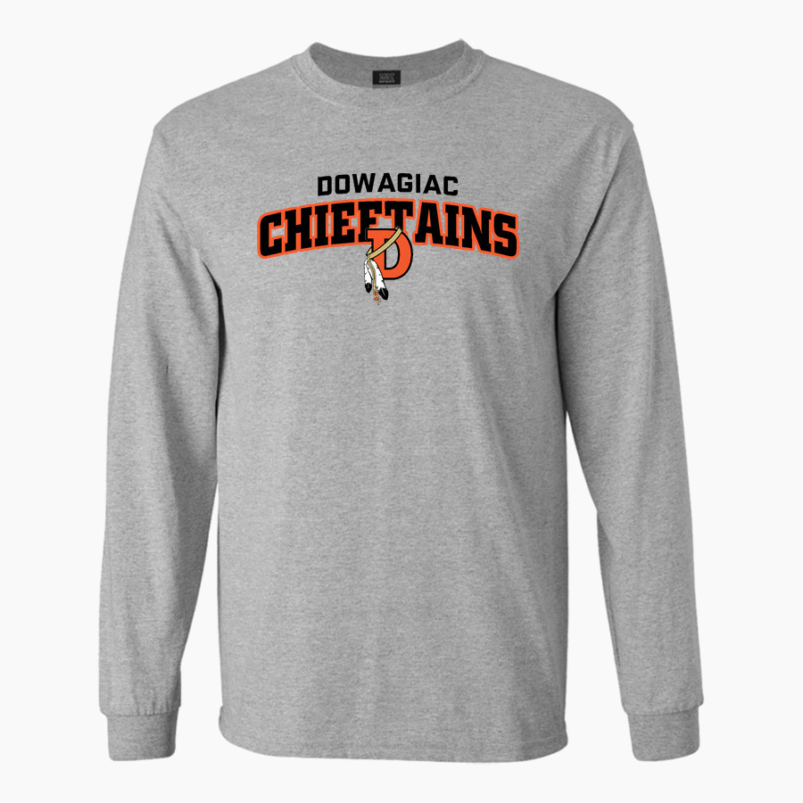 Dowagiac Chieftains <span class="pdp-name-mascot">Dowagiac Chieftains</span> MV Sport Men's Classic Long Sleeve Tee