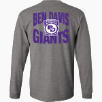 Ben Davis Giants MV Sport Men's Classic Long Sleeve Tee Front Thumbnail