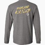 HIGHLAND HIGH SCHOOL RAMS <span class="pdp-name-mascot">HIGHLAND RAMS</span> MV Sport Men's Classic Long Sleeve Tee Front Thumbnail