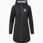 HAMPTON HIGH SCHOOL BULLDOGS <span class="pdp-name-mascot">HAMPTON BULLDOGS</span> MV Sport Weatherproof Vintage Women's Rain Jacket Front Thumbnail
