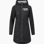 FAITH CHRISTIAN ACADEMY LIONS <span class="pdp-name-mascot">FAITH LIONS</span> MV Sport Weatherproof Vintage Women's Rain Jacket Front Thumbnail