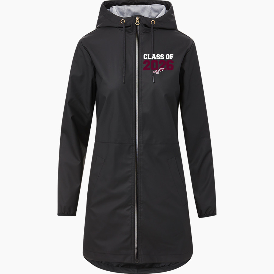 WEST HIGH SCHOOL WAHAWKS <span class="pdp-name-mascot">WEST WAHAWKS</span> MV Sport Weatherproof Vintage Women's Rain Jacket