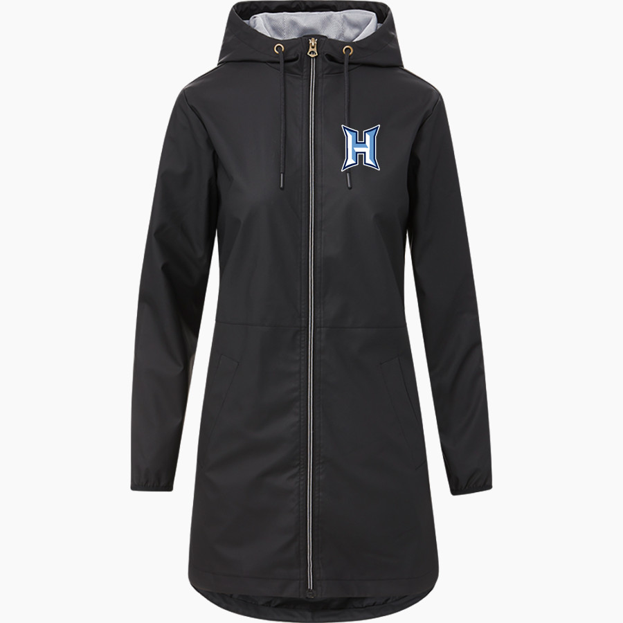 HAMPTON HIGH SCHOOL BULLDOGS <span class="pdp-name-mascot">HAMPTON BULLDOGS</span> MV Sport Weatherproof Vintage Women's Rain Jacket