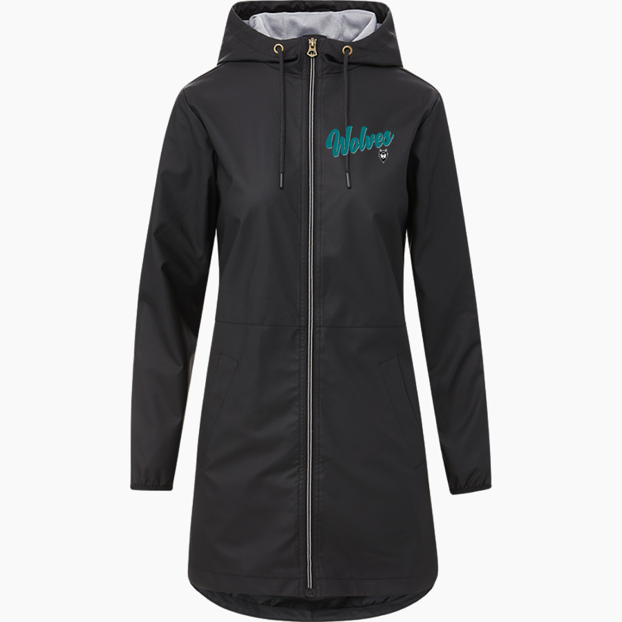 Challenge School Wolves <span class="pdp-name-mascot">Challenge School Wolves</span> MV Sport Weatherproof Vintage Women's Rain Jacket