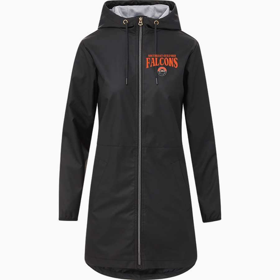 Southeast Guilford Falcons <span class="pdp-name-mascot">Southeast Guilford Falcons</span> MV Sport Weatherproof Vintage Women's Rain Jacket