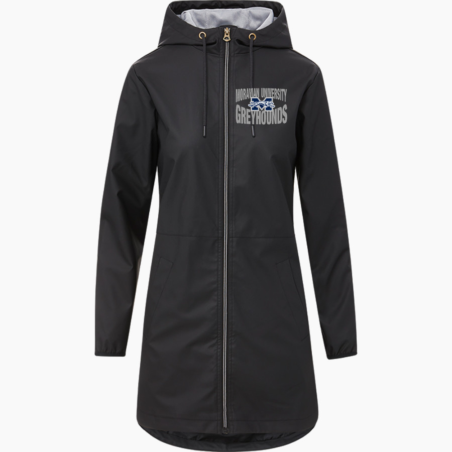 Moravian University Greyhounds <span class="pdp-name-mascot">Moravian University Greyhounds</span> MV Sport Weatherproof Vintage Women's Rain Jacket