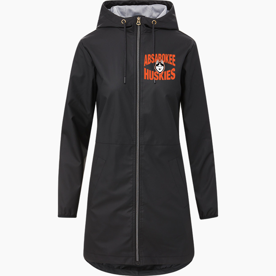 ABSAROKEE HIGH SCHOOL HUSKIES <span class="pdp-name-mascot">ABSAROKEE HUSKIES</span> MV Sport Weatherproof Vintage Women's Rain Jacket