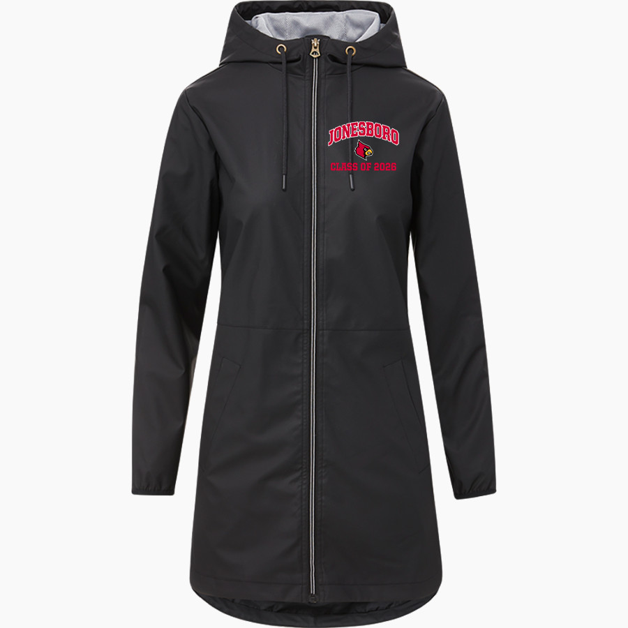JONESBORO HIGH SCHOOL CARDINALS <span class="pdp-name-mascot">JONESBORO CARDINALS</span> MV Sport Weatherproof Vintage Women's Rain Jacket