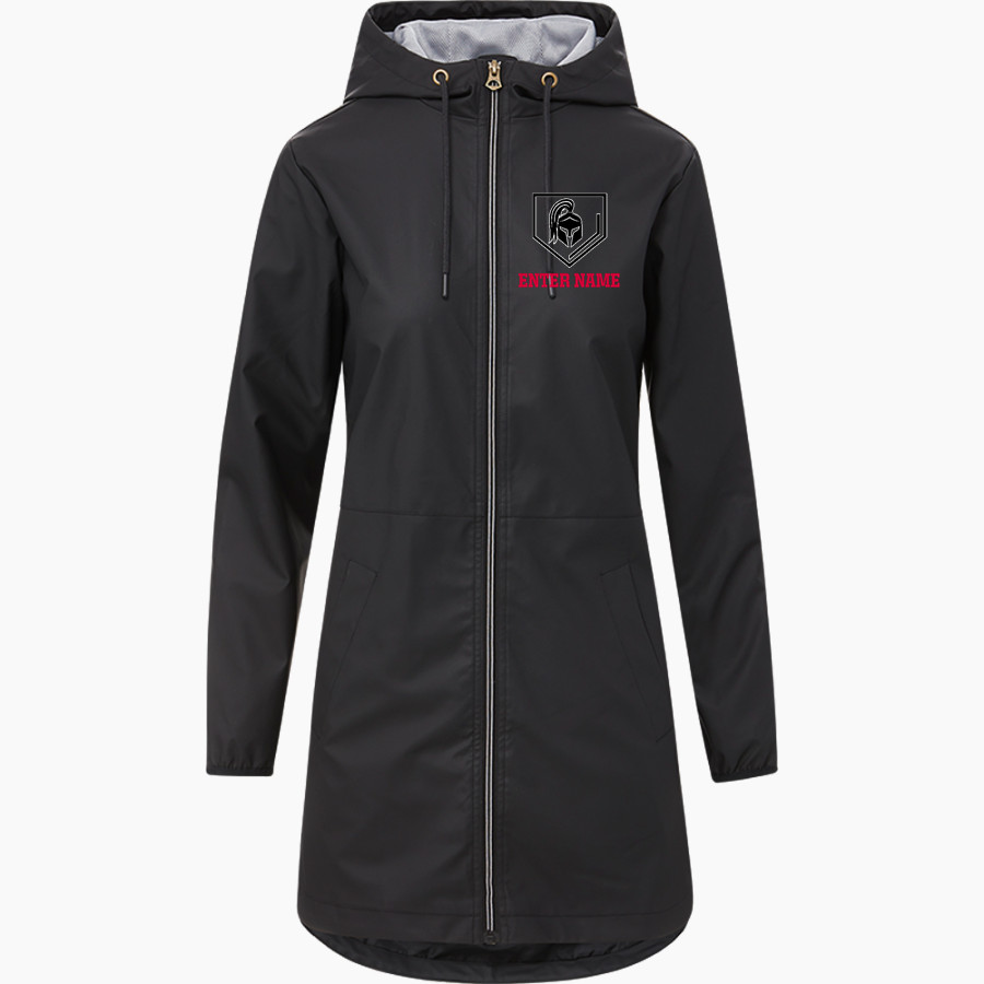 Somers Softball Spartans <span class="pdp-name-mascot">Somers Youth Softball Spartans</span> MV Sport Weatherproof Vintage Women's Rain Jacket