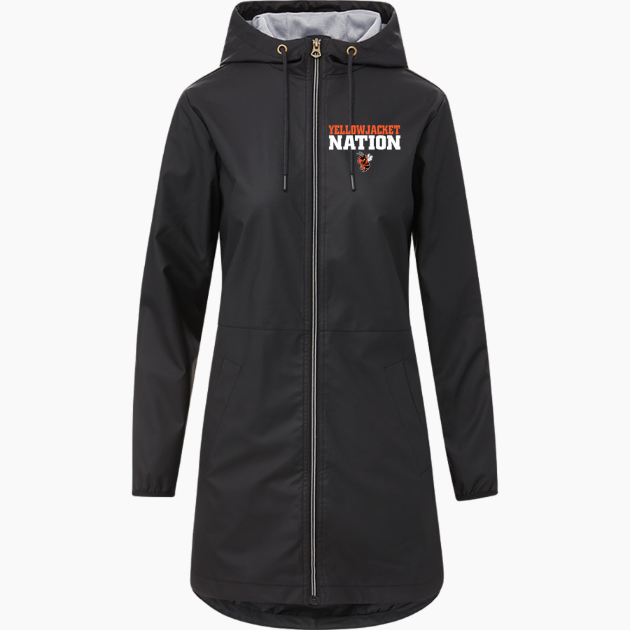 ELYSIAN FIELDS HIGH SCHOOL YELLOWJACKETS <span class="pdp-name-mascot">ELYSIAN FIELDS YELLOWJACKETS</span> MV Sport Weatherproof Vintage Women's Rain Jacket