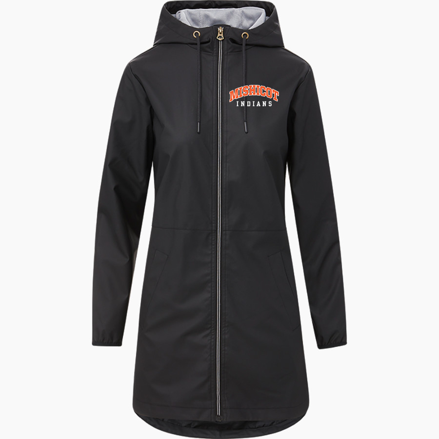 MISHICOT HIGH SCHOOL INDIANS <span class="pdp-name-mascot">MISHICOT INDIANS</span> MV Sport Weatherproof Vintage Women's Rain Jacket