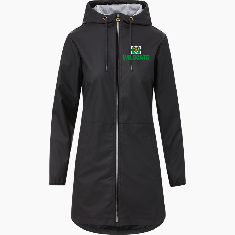 MILAN HIGH SCHOOL WILDCATS <span class="pdp-name-mascot">MILAN WILDCATS</span> MV Sport Weatherproof Vintage Women's Rain Jacket
