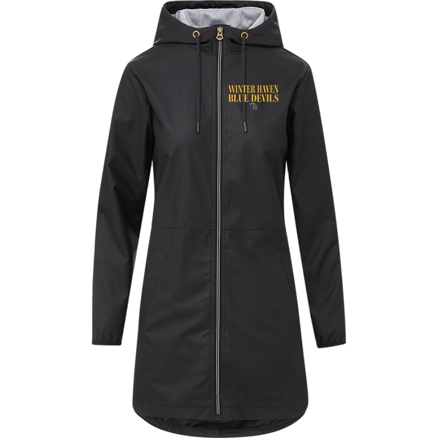 WINTER HAVEN HIGH SCHOOL BLUE DEVILS <span class="pdp-name-mascot">WINTER HAVEN BLUE DEVILS</span> MV Sport Weatherproof Vintage Women's Rain Jacket