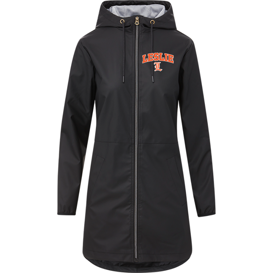 LESLIE HIGH SCHOOL BLACKHAWKS <span class="pdp-name-mascot">LESLIE BLACKHAWKS</span> MV Sport Weatherproof Vintage Women's Rain Jacket