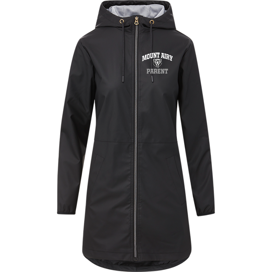 MOUNT AIRY HIGH SCHOOL GRANITE BEARS <span class="pdp-name-mascot">MOUNT AIRY GRANITE BEARS</span> MV Sport Weatherproof Vintage Women's Rain Jacket
