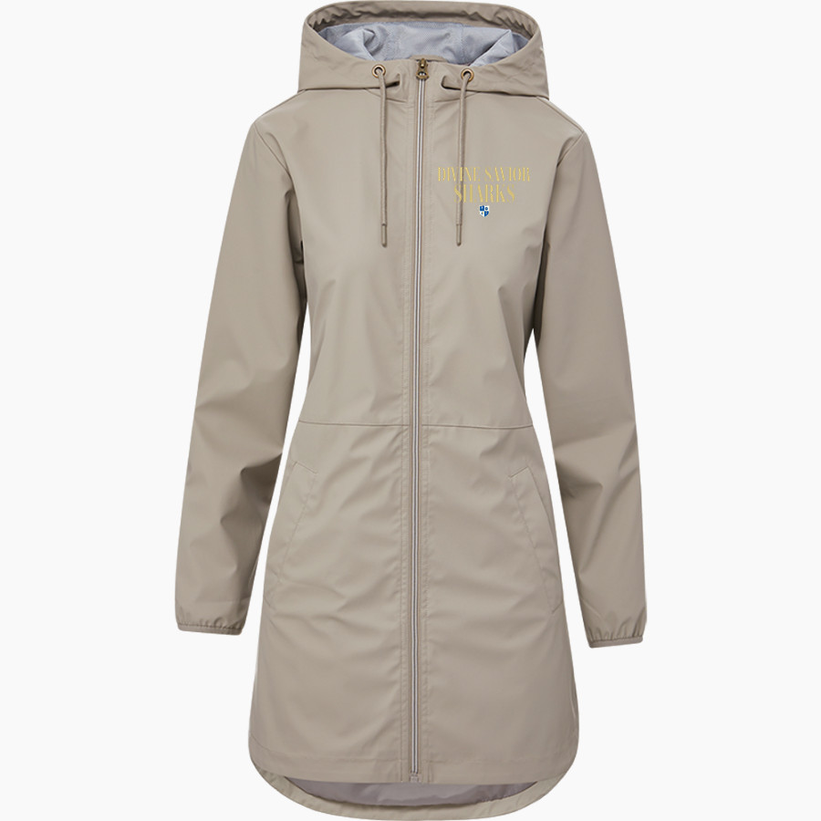 Divine Savior Academy Sharks <span class="pdp-name-mascot">Divine Savior Sharks</span> MV Sport Weatherproof Vintage Women's Rain Jacket