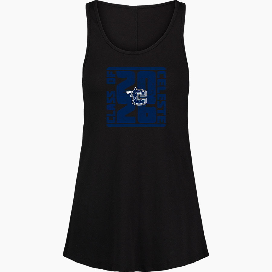 CELESTE HIGH SCHOOL BLUE DEVILS <span class="pdp-name-mascot">CELESTE BLUE DEVILS</span> MV Sport Women's Paris Flowy Tank