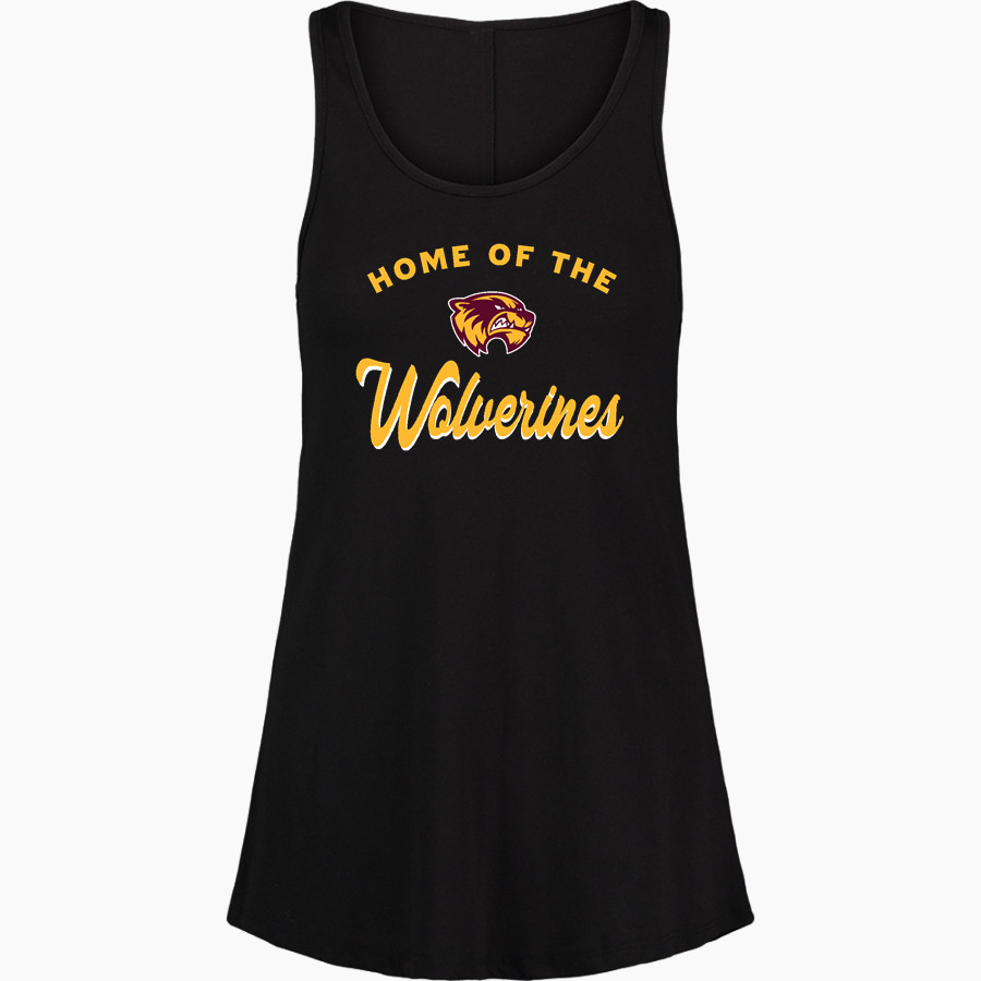 Au Gres-Sims HIGH SCHOOL WOLVERINES MV Sport Women's Paris Flowy Tank