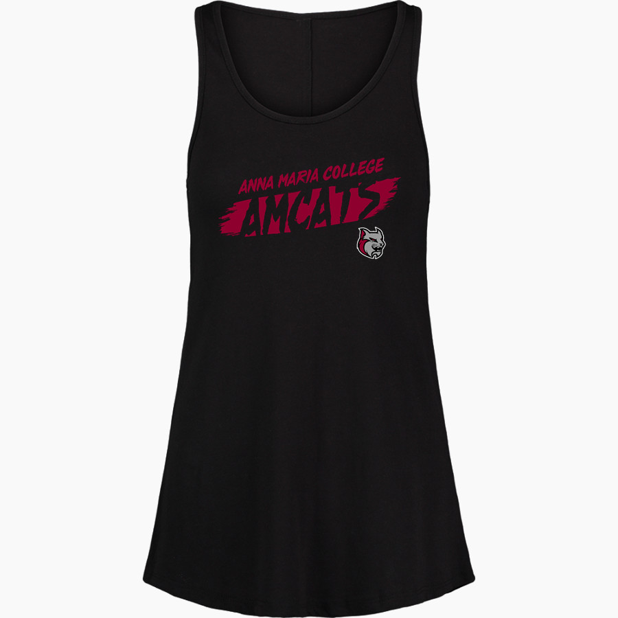 Anna Maria College Amcats <span class="pdp-name-mascot">Anna Maria College Amcats</span> MV Sport Women's Paris Flowy Tank