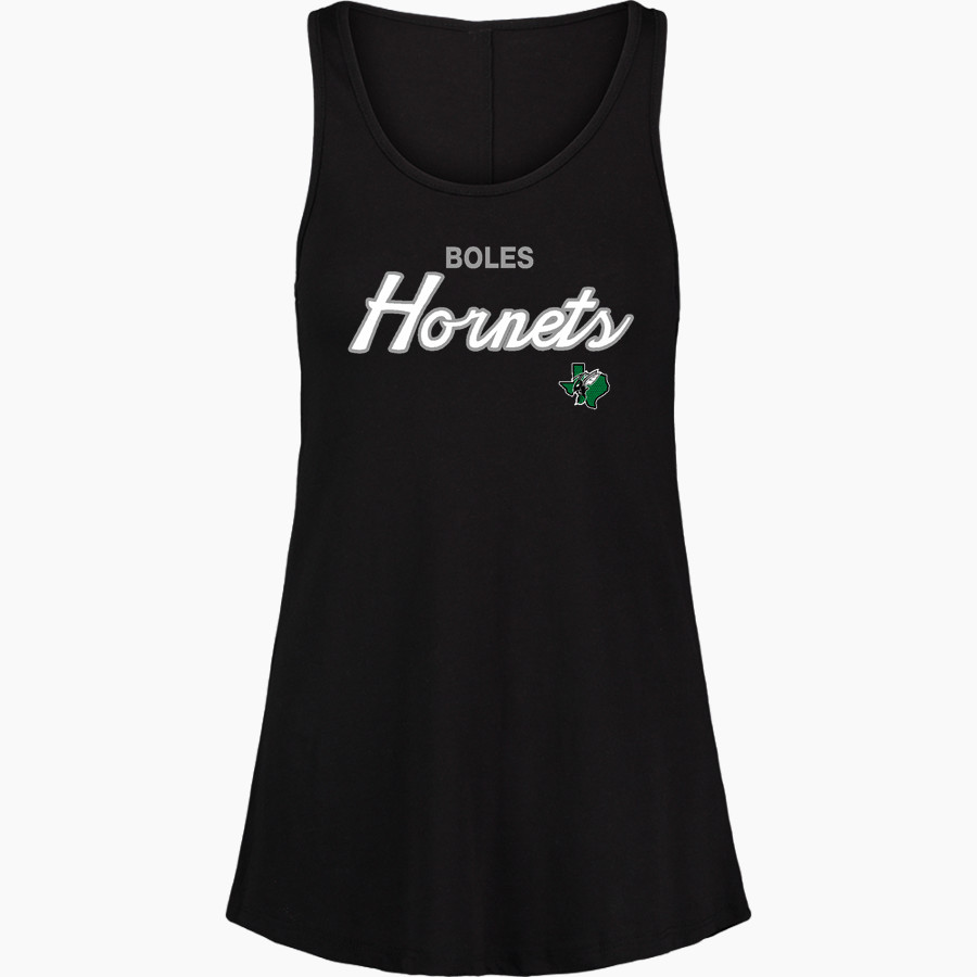 BOLES HIGH SCHOOL HORNETS MV Sport Women's Paris Flowy Tank