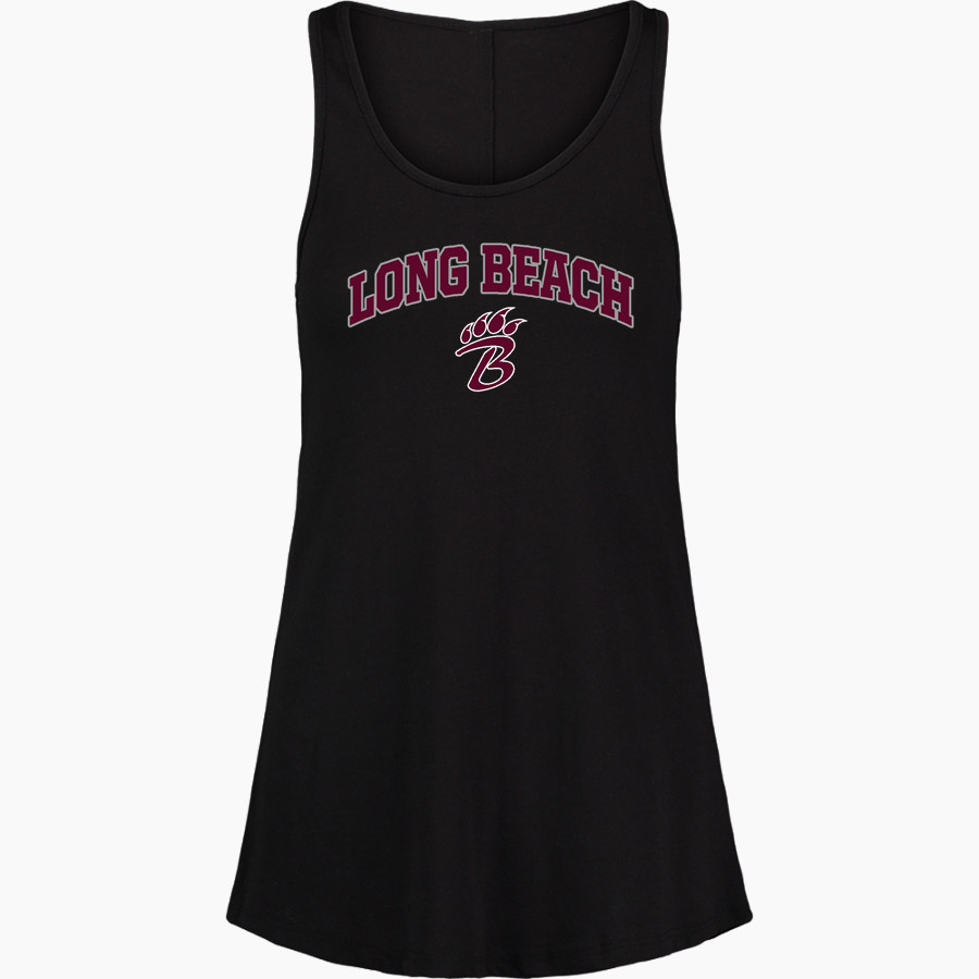 LONG BEACH HIGH SCHOOL BEARCATS <span class="pdp-name-mascot">LONG BEACH BEARCATS</span> MV Sport Women's Paris Flowy Tank