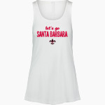 Santa Barbara Saints Football <span class="pdp-name-mascot">Santa Barbara Saints Football</span> MV Sport Women's Paris Flowy Tank Front Thumbnail