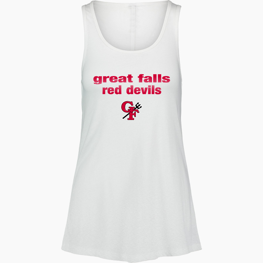 GREAT FALLS HIGH SCHOOL RED DEVILS MV Sport Women's Paris Flowy Tank