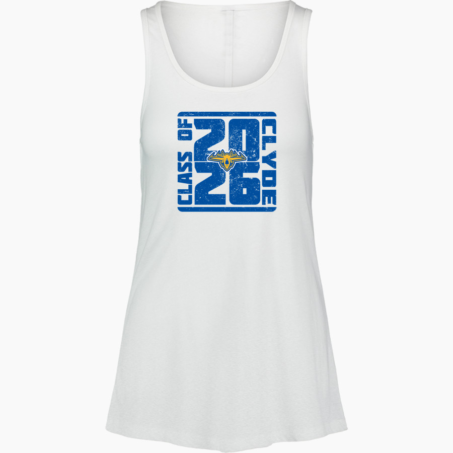 CLYDE HIGH SCHOOL FLIERS <span class="pdp-name-mascot">CLYDE FLIERS</span> MV Sport Women's Paris Flowy Tank