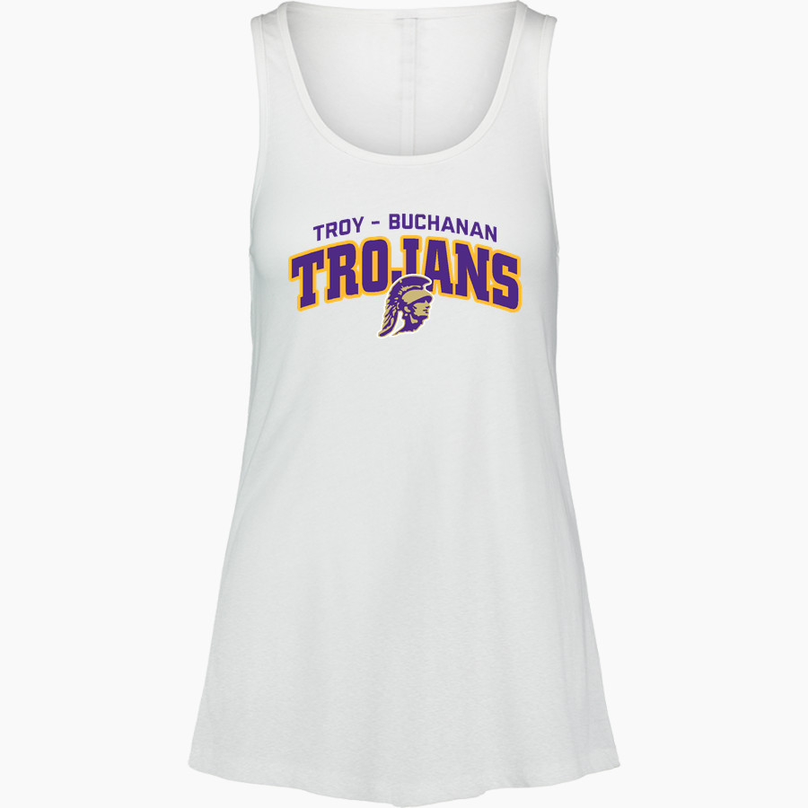TROY-BUCHANAN HIGH SCHOOL TROJANS <span class="pdp-name-mascot">TROY - BUCHANAN TROJANS</span> MV Sport Women's Paris Flowy Tank