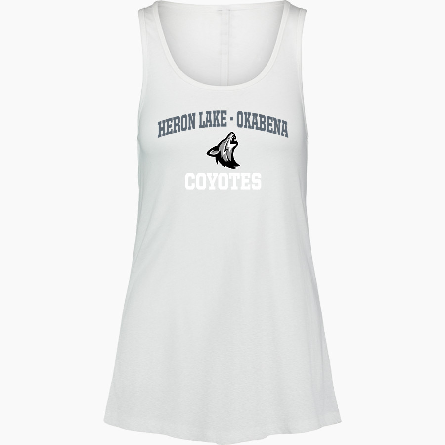 HERON LAKE-OKABENA Coyotes <span class="pdp-name-mascot">HERON LAKE - OKABENA Coyotes</span> MV Sport Women's Paris Flowy Tank