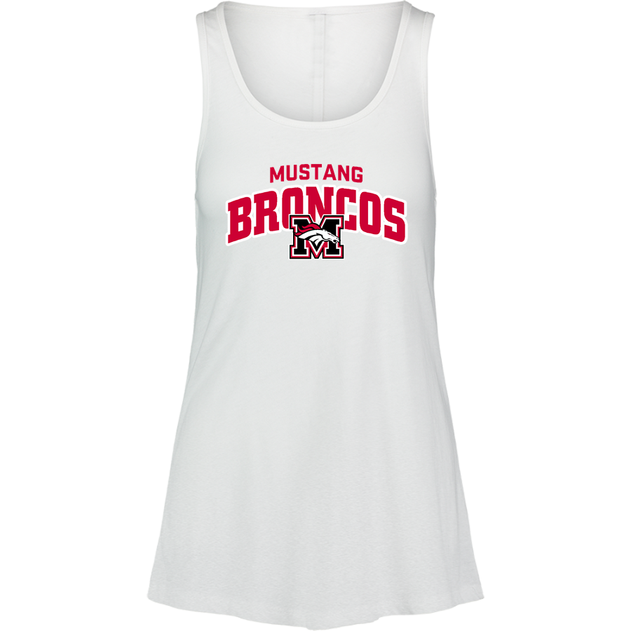 MUSTANG HIGH SCHOOL BRONCOS <span class="pdp-name-mascot">MUSTANG BRONCOS</span> MV Sport Women's Paris Flowy Tank