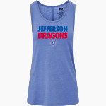 Jefferson Dragons <span class="pdp-name-mascot">Jefferson Dragons</span> MV Sport Women's Paris Flowy Tank Front Thumbnail