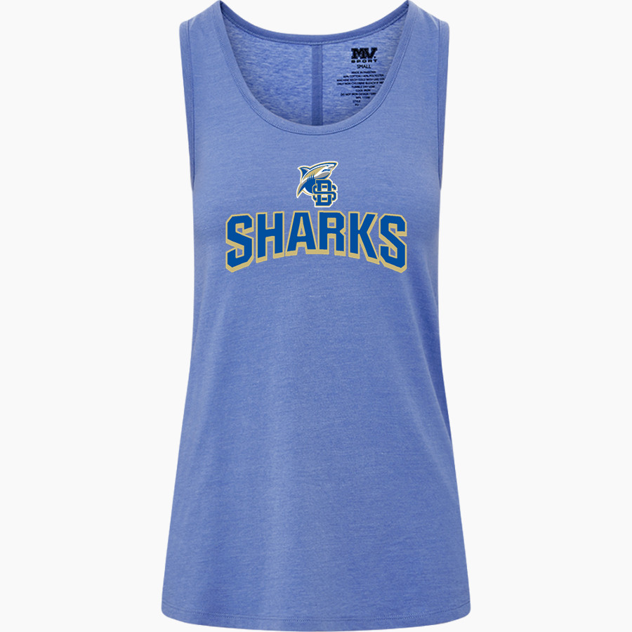 Divine Savior Academy Sharks MV Sport Women's Paris Flowy Tank