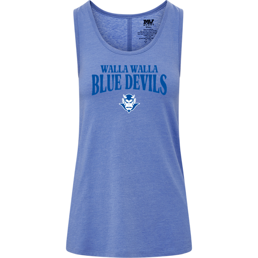 WALLA WALLA HIGH SCHOOL BLUE DEVILS <span class="pdp-name-mascot">WALLA WALLA BLUE DEVILS</span> MV Sport Women's Paris Flowy Tank
